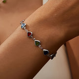 Amara - pulsera de corazones multicolor