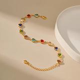 Amara - pulsera de corazones multicolor