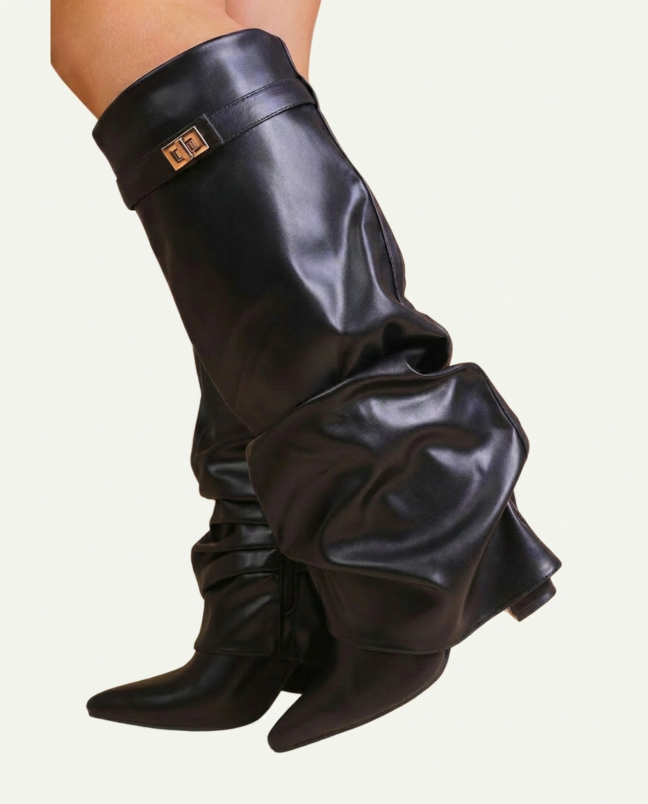 Élancée - bota de cuero hasta la rodilla