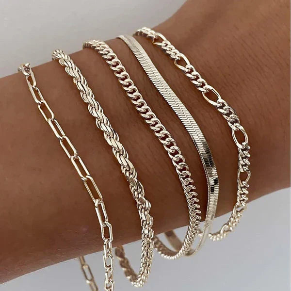 Marisa - conjunto de cinco pulseras