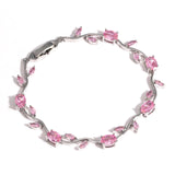 Violeta - pulsera de cristales rosados