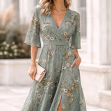 Mireya - vestido elegante con escote profundo