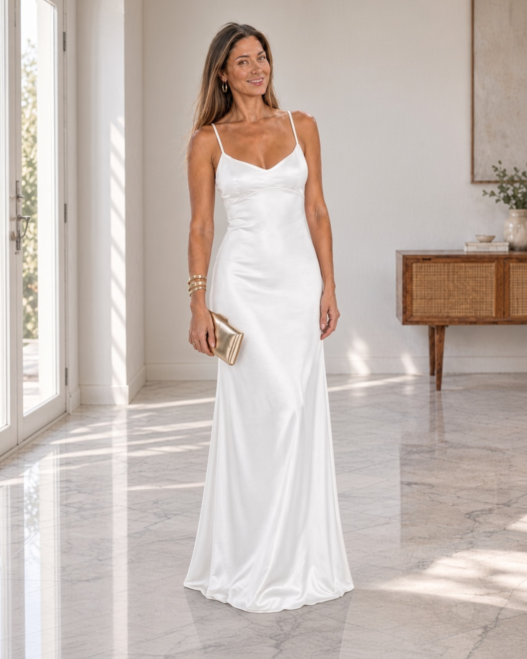 Lola Cobre - vestido de corte fluido y silueta marcada