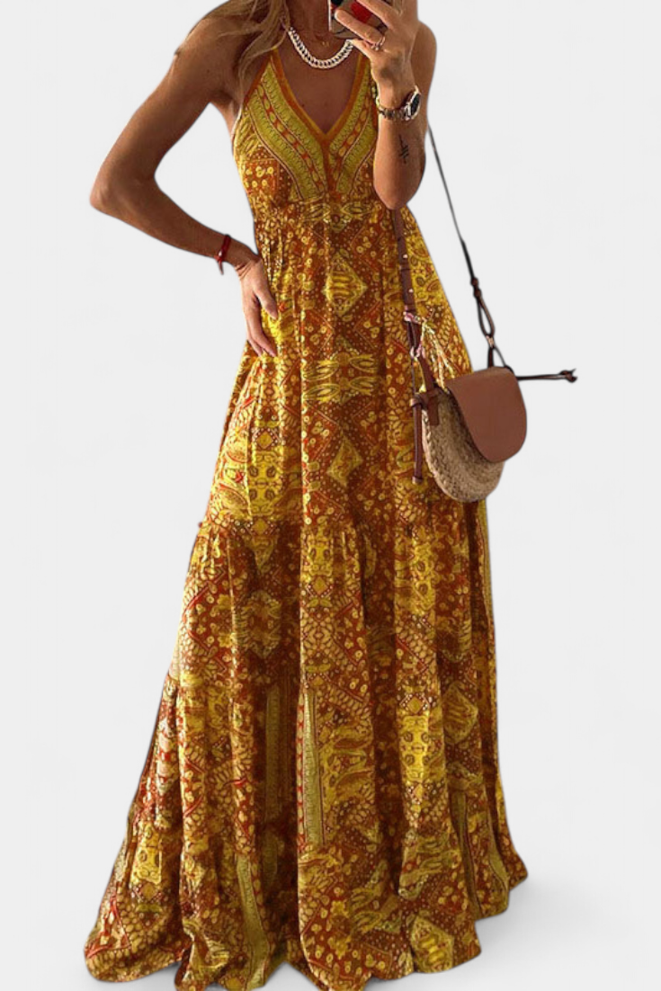 Fuego Andaluz - vestido longo boêmio