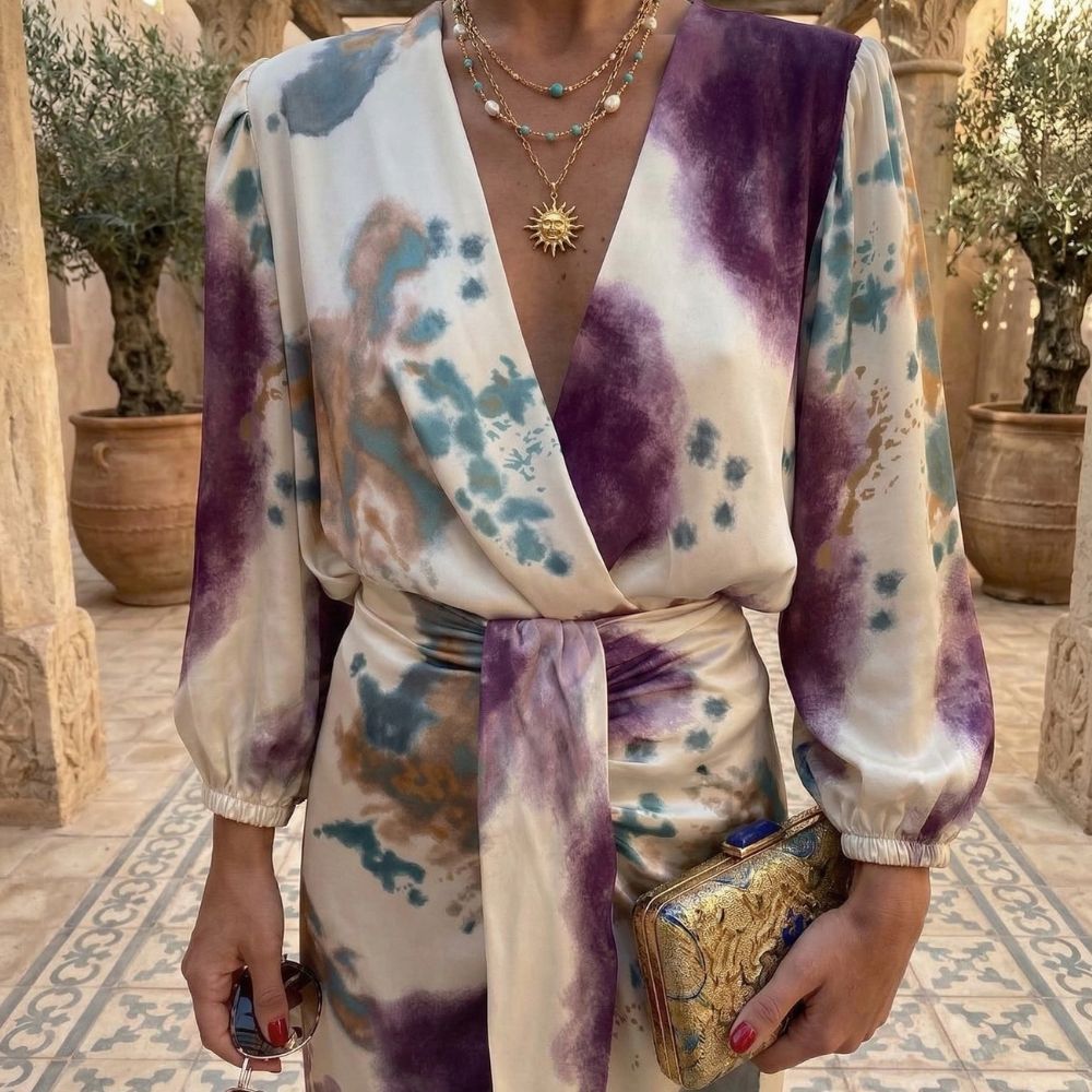 Miray - vestido elegante escote V