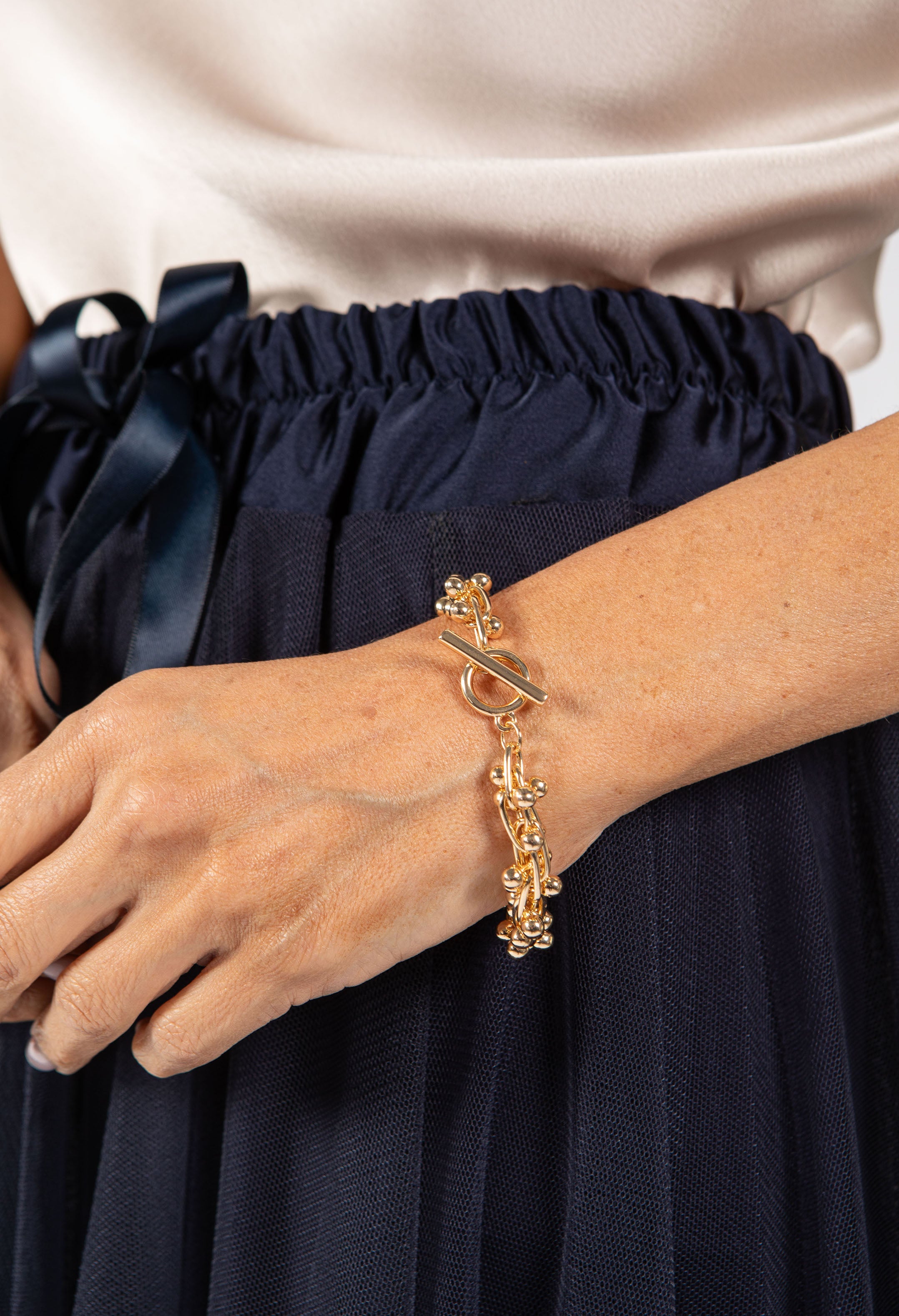 Soléa - pulsera elegante y dorada