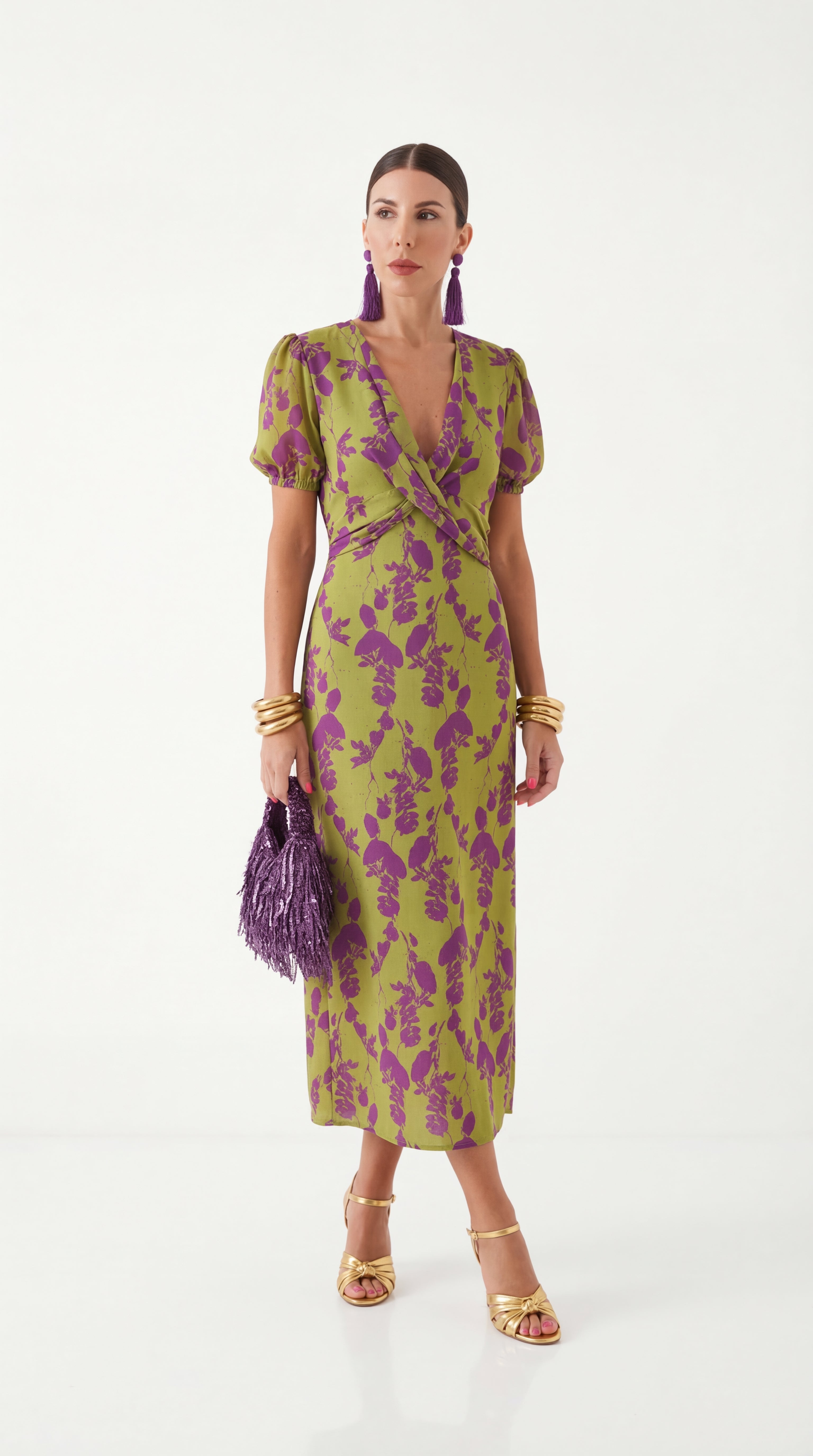 Camila™ - vestido midi con silueta ajustada