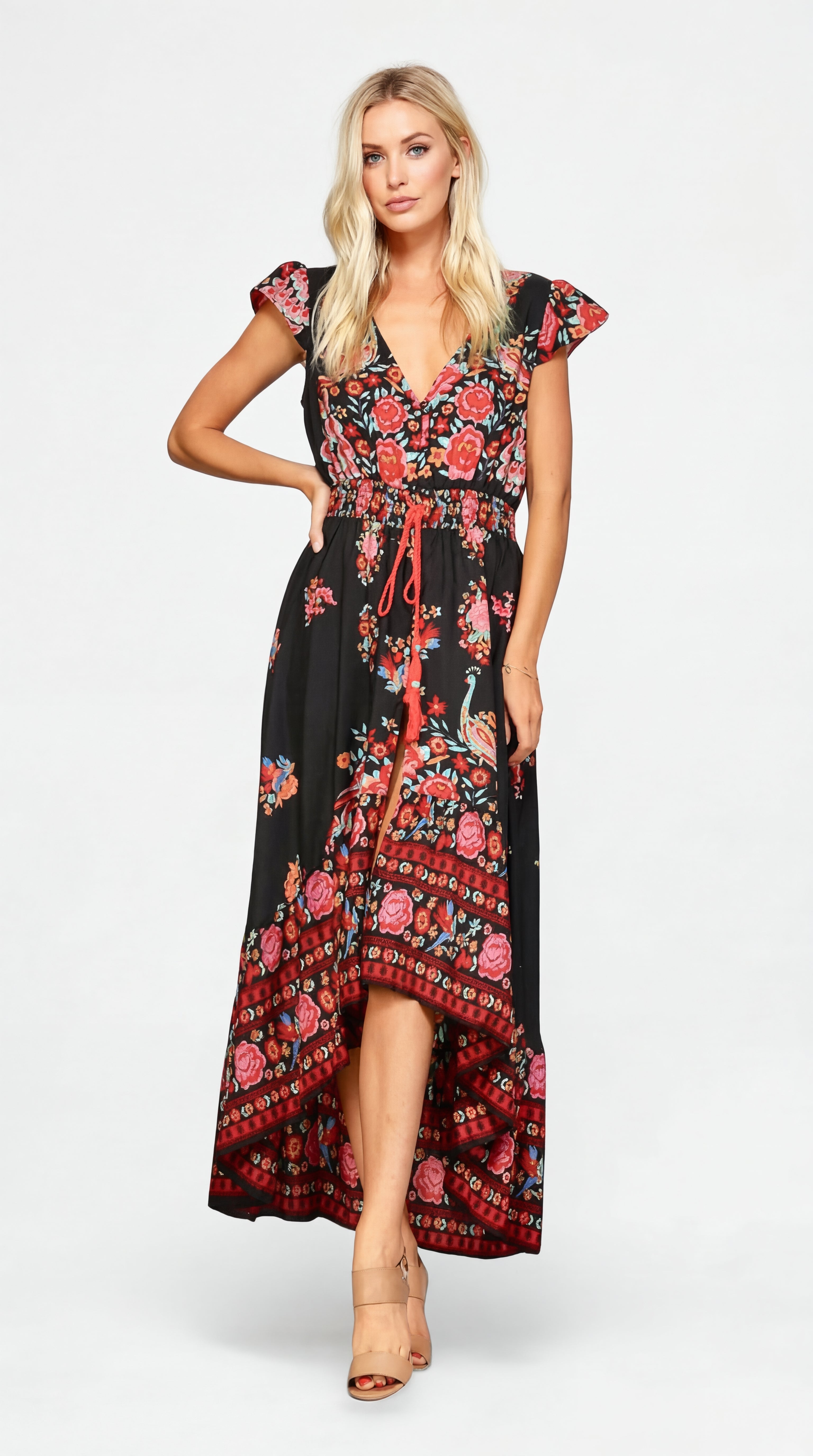 Rosa Flamenca - vestido floral