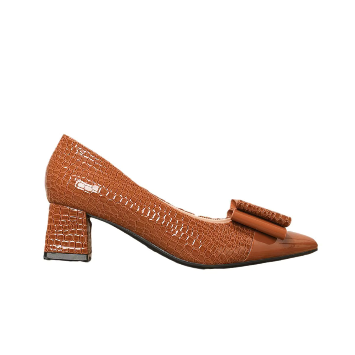 Bow Luxe - tacones de bloque refinados