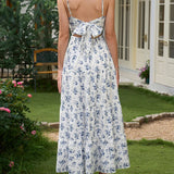 Arena - vestido midi con lazo en la espalda