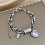 Nuria - pulsera de eslabones con corazón