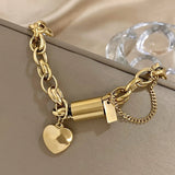 Nuria - pulsera de eslabones con corazón