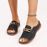Glam - sandalias cómodas con hebilla