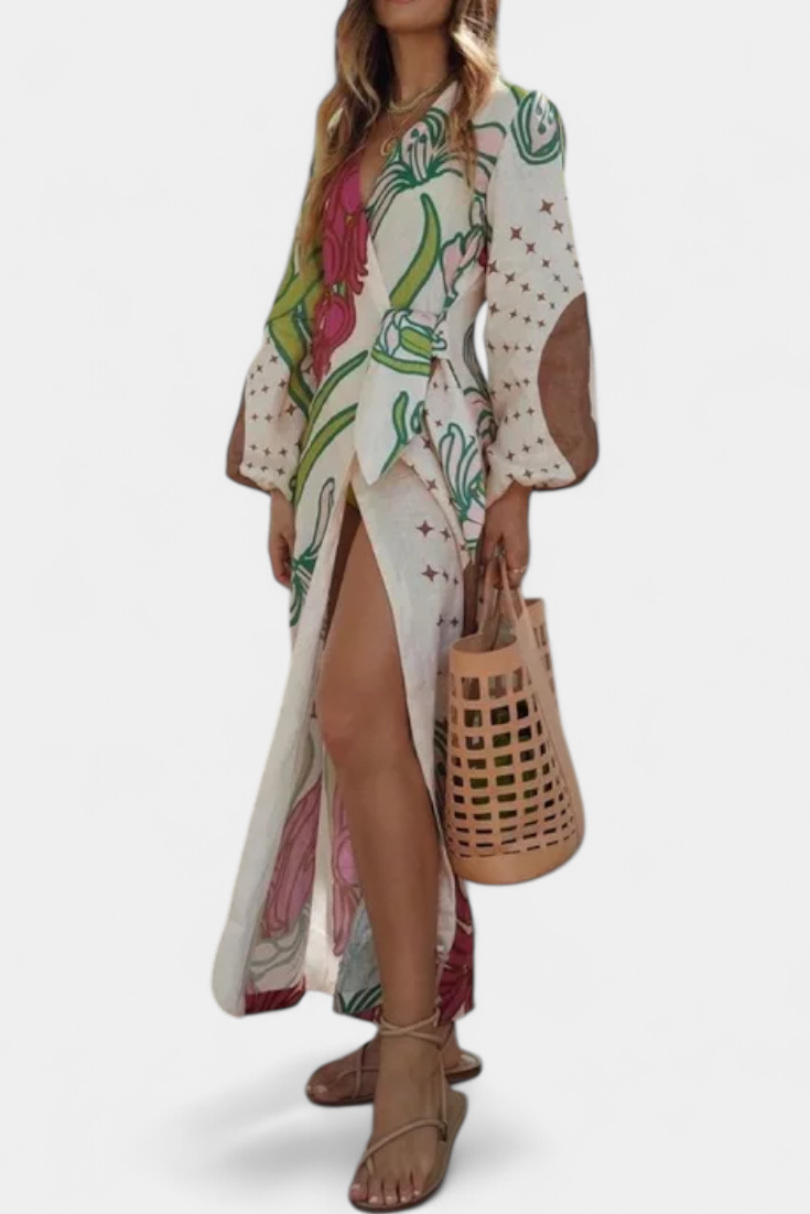 Carmesí Real - vestido de estilo bohemio