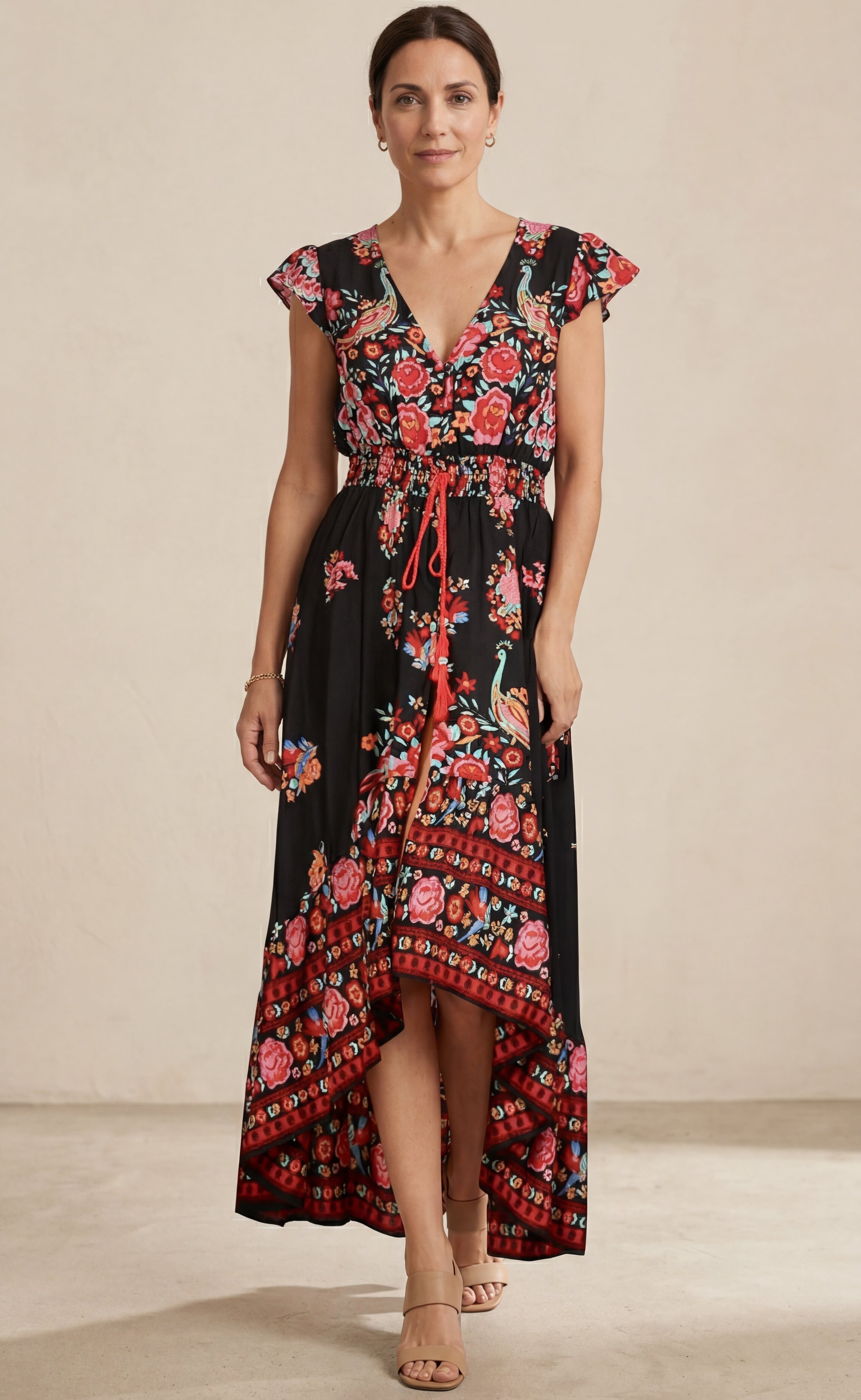 Rosa Flamenca - vestido floral