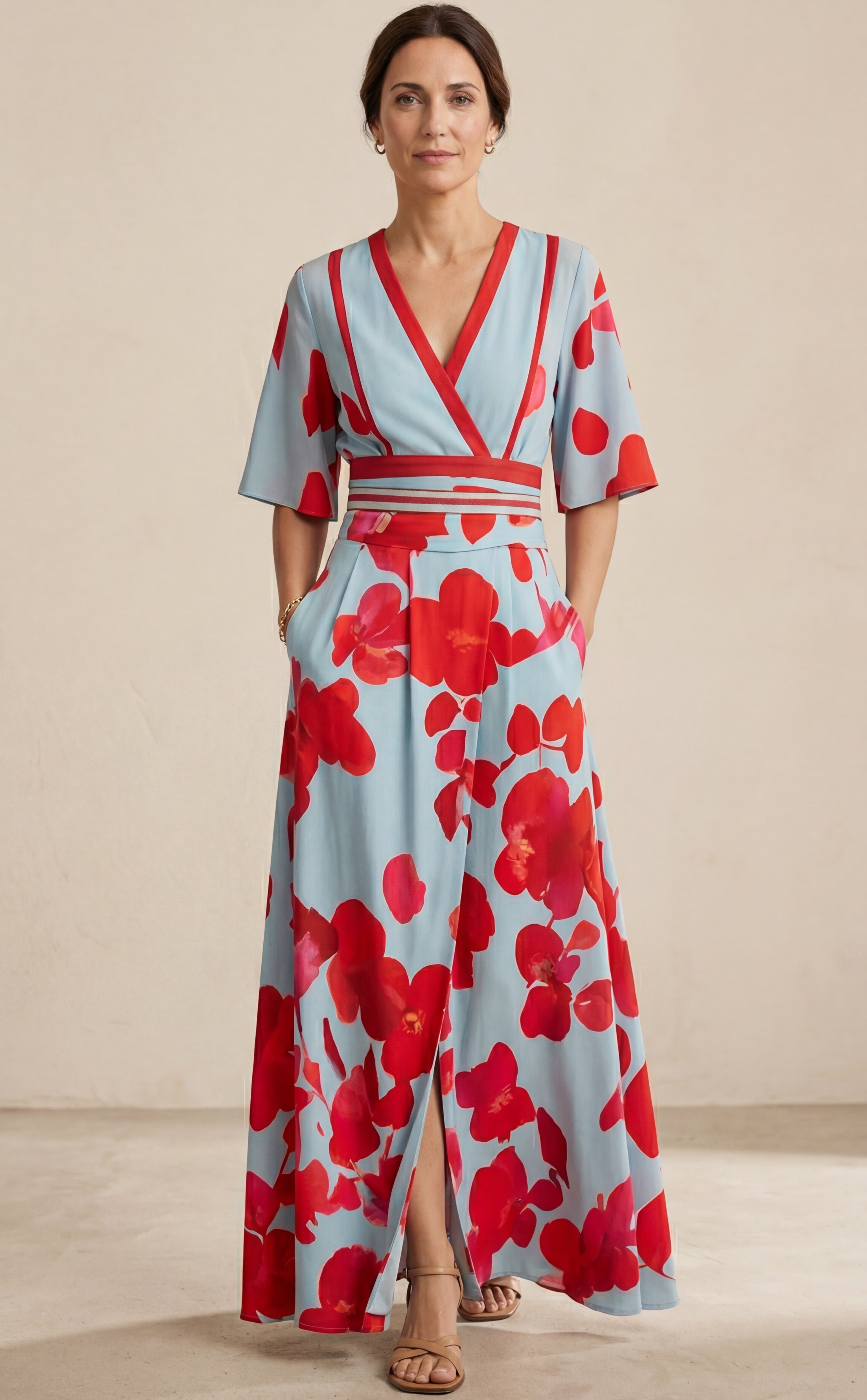 Mireya - vestido elegante con escote profundo