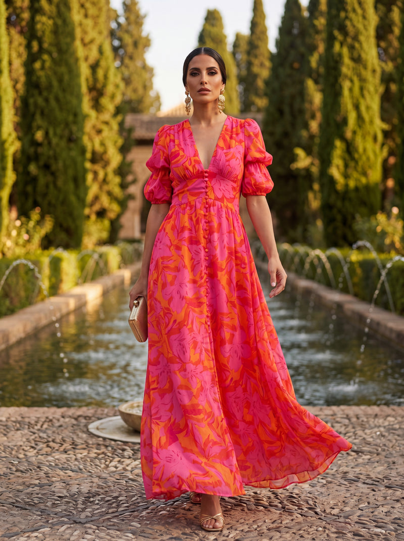 Willow - vestido tropical radiance