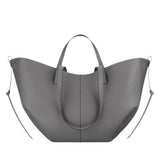 Ombrello - bolso de piel auténtica de litchi