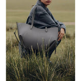 Ombrello - bolso de piel auténtica de litchi