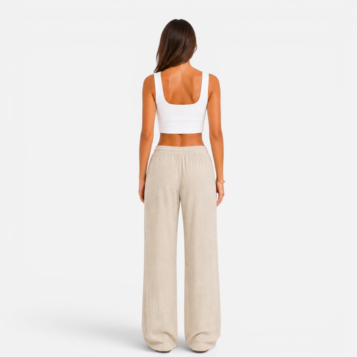 Felorro - pantalones ligeros de mujer de corte ancho