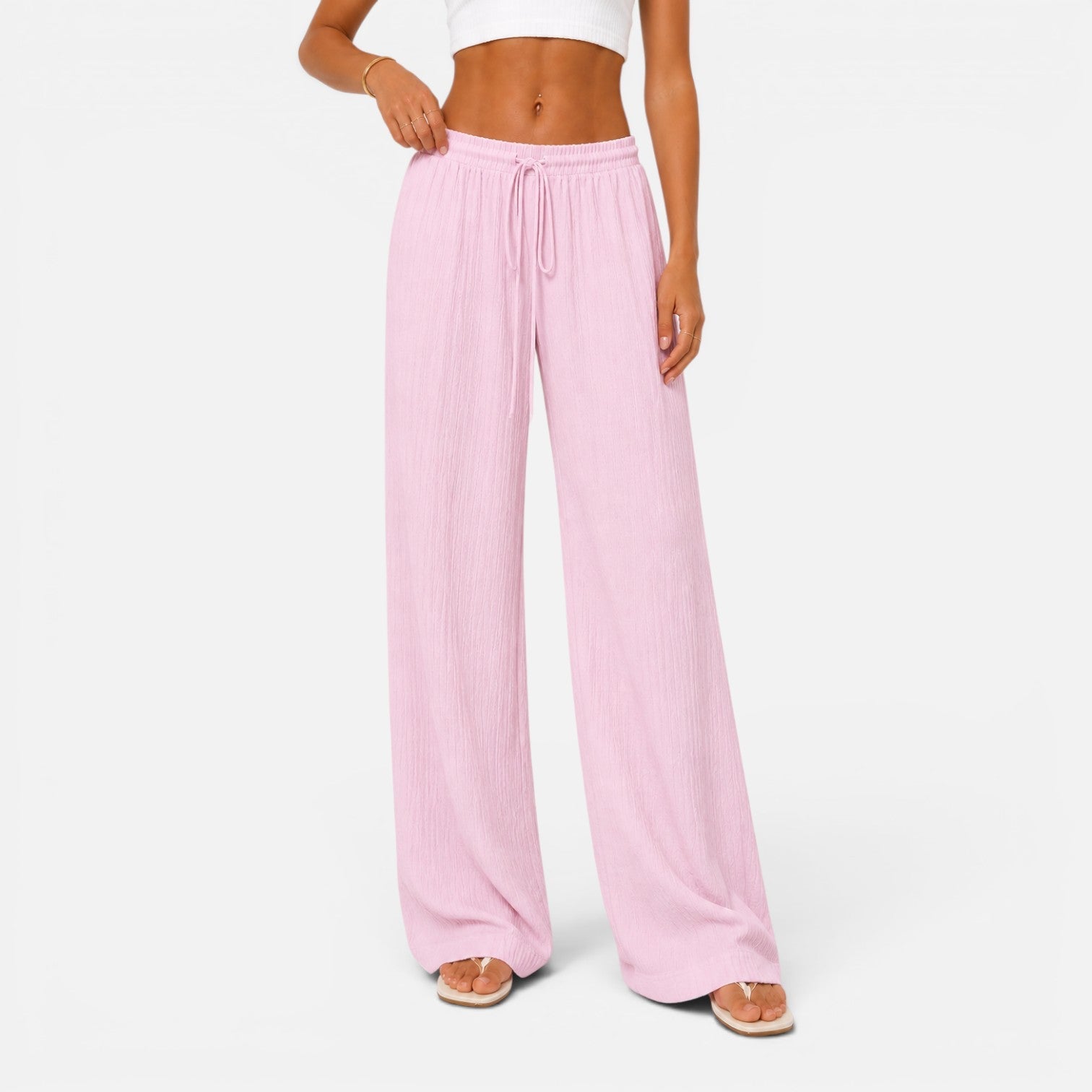 Felorro - pantalones ligeros de mujer de corte ancho