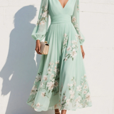 Bella Jardín - Vestido midi floral verde
