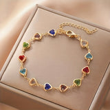 Amara - pulsera de corazones multicolor