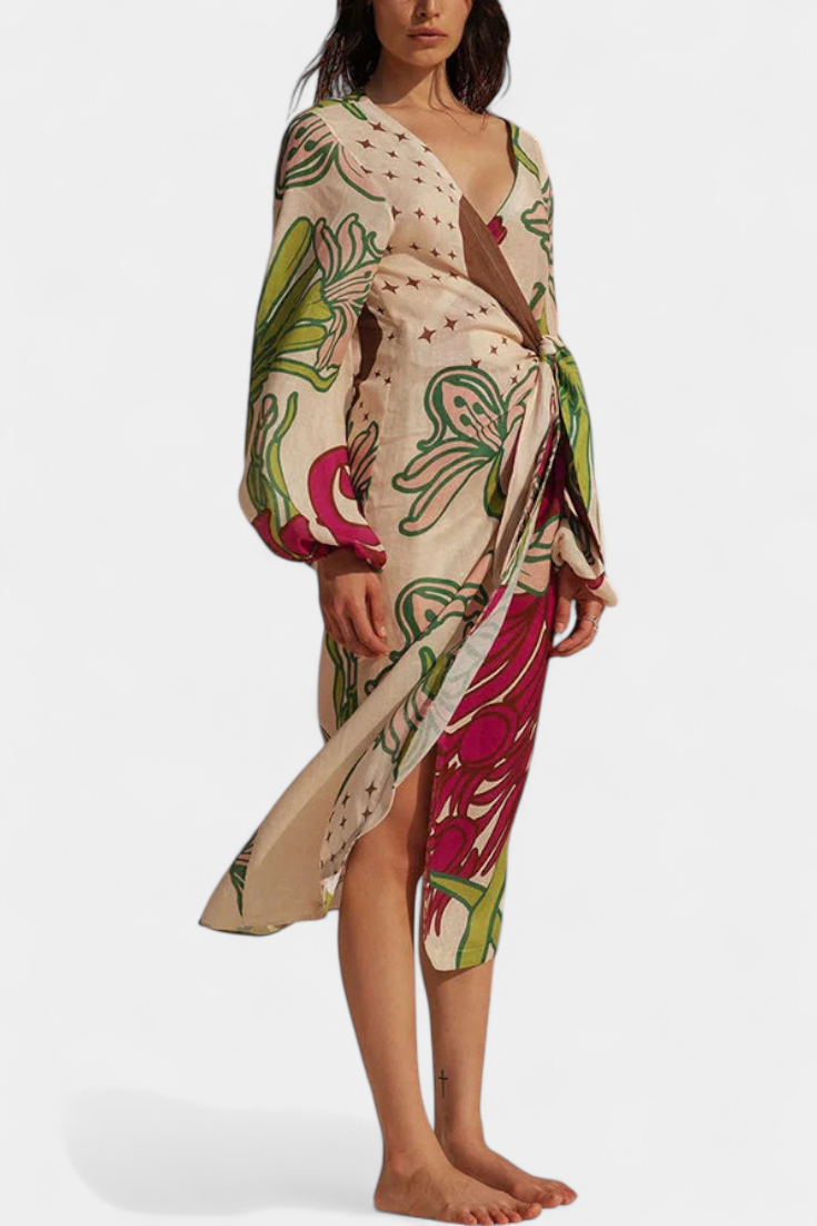 Carmesí Real - vestido de estilo bohemio