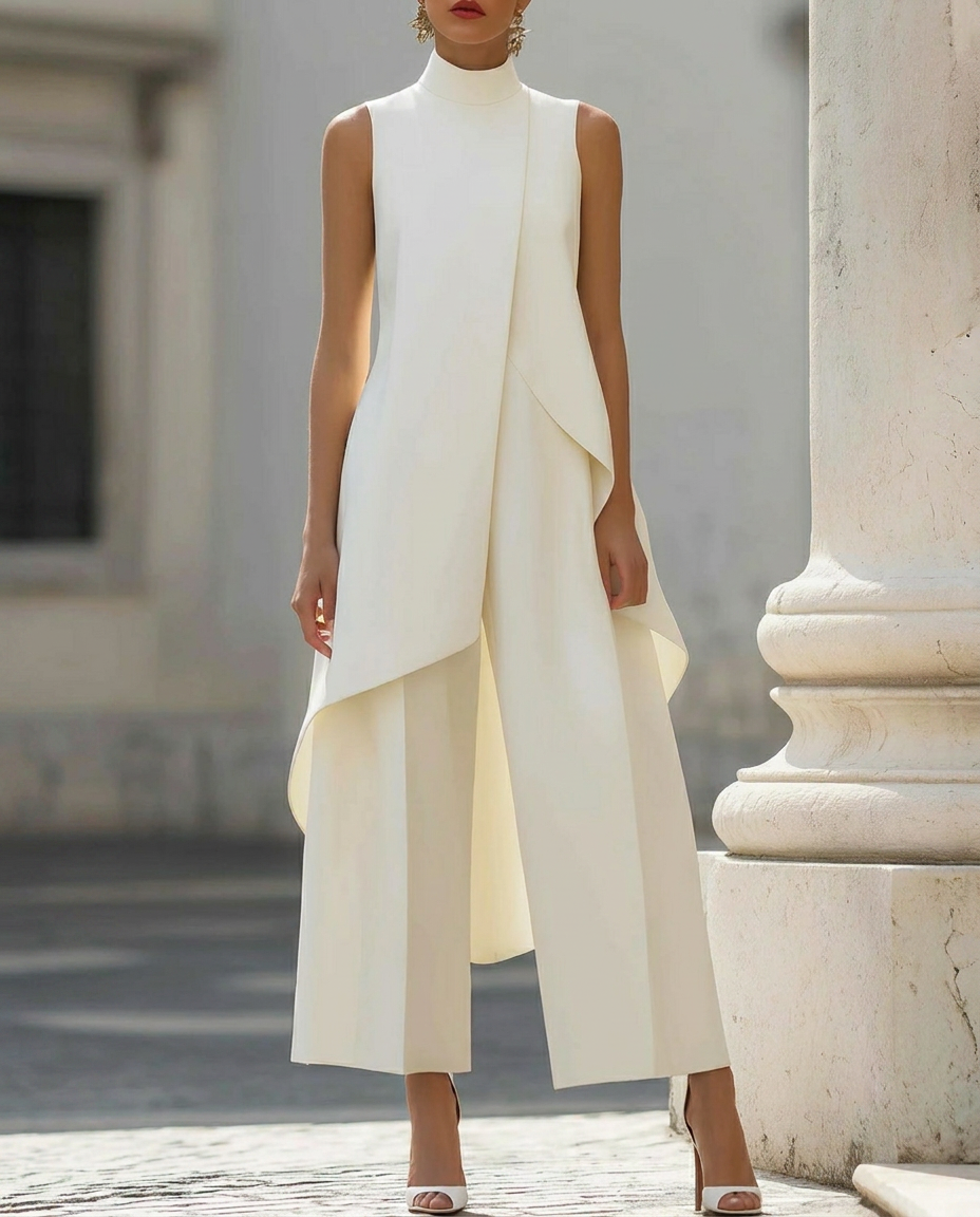 Couture - conjunto elegante con drapeado