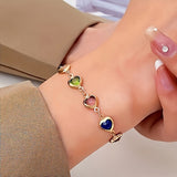 Amara - pulsera de corazones multicolor