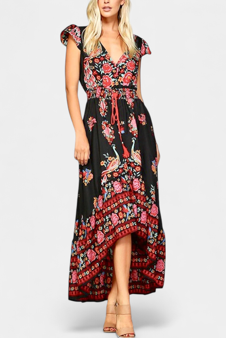 Rosa Flamenca - vestido floral