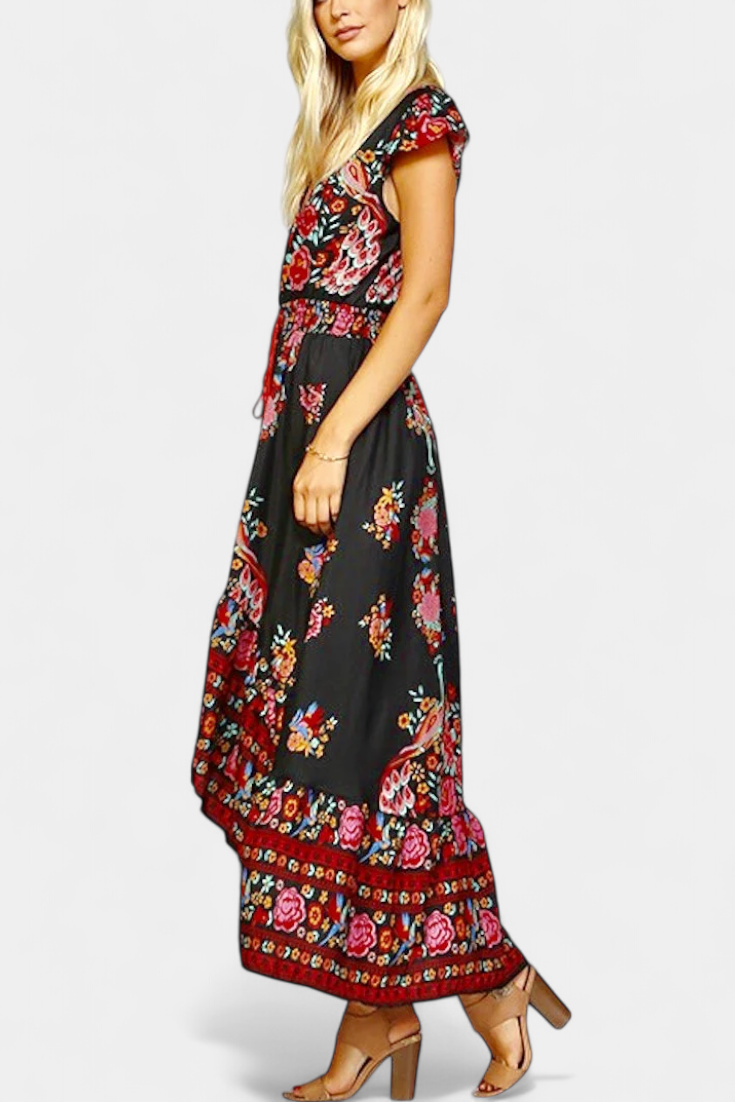Rosa Flamenca - vestido floral