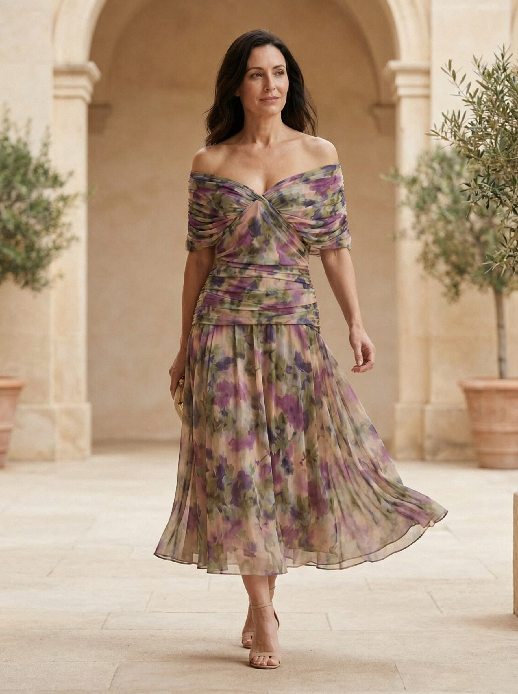 Gitana Moderna - vestido escote en V