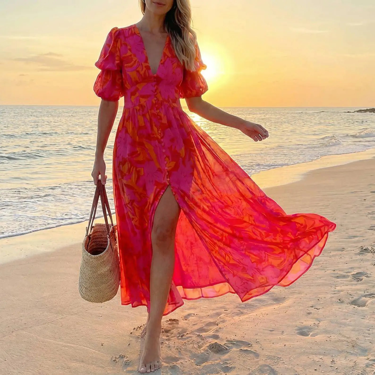 Willow - vestido tropical radiance