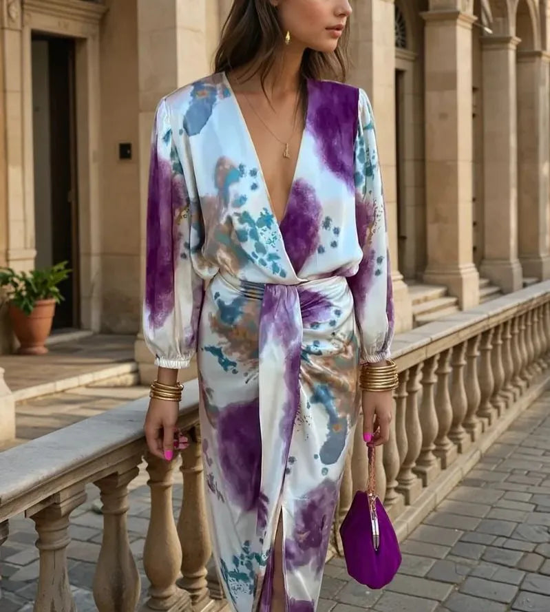 Miray - vestido elegante escote V