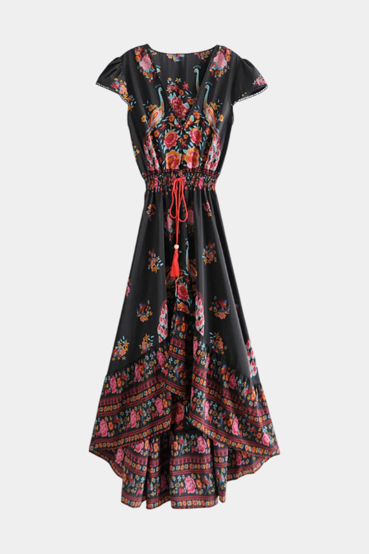 Rosa Flamenca - vestido floral