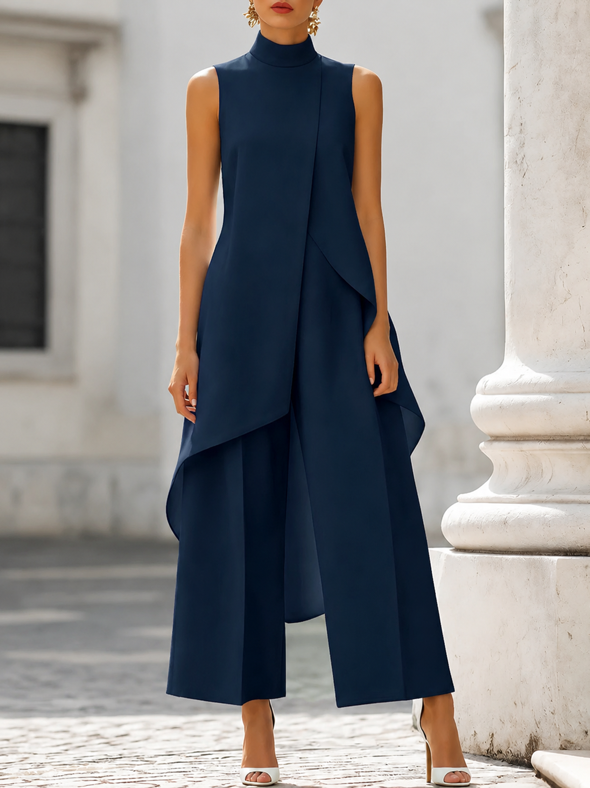 Couture - conjunto elegante con drapeado