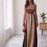 Joya de Madrid - vestido largo ajustado y falda plisada