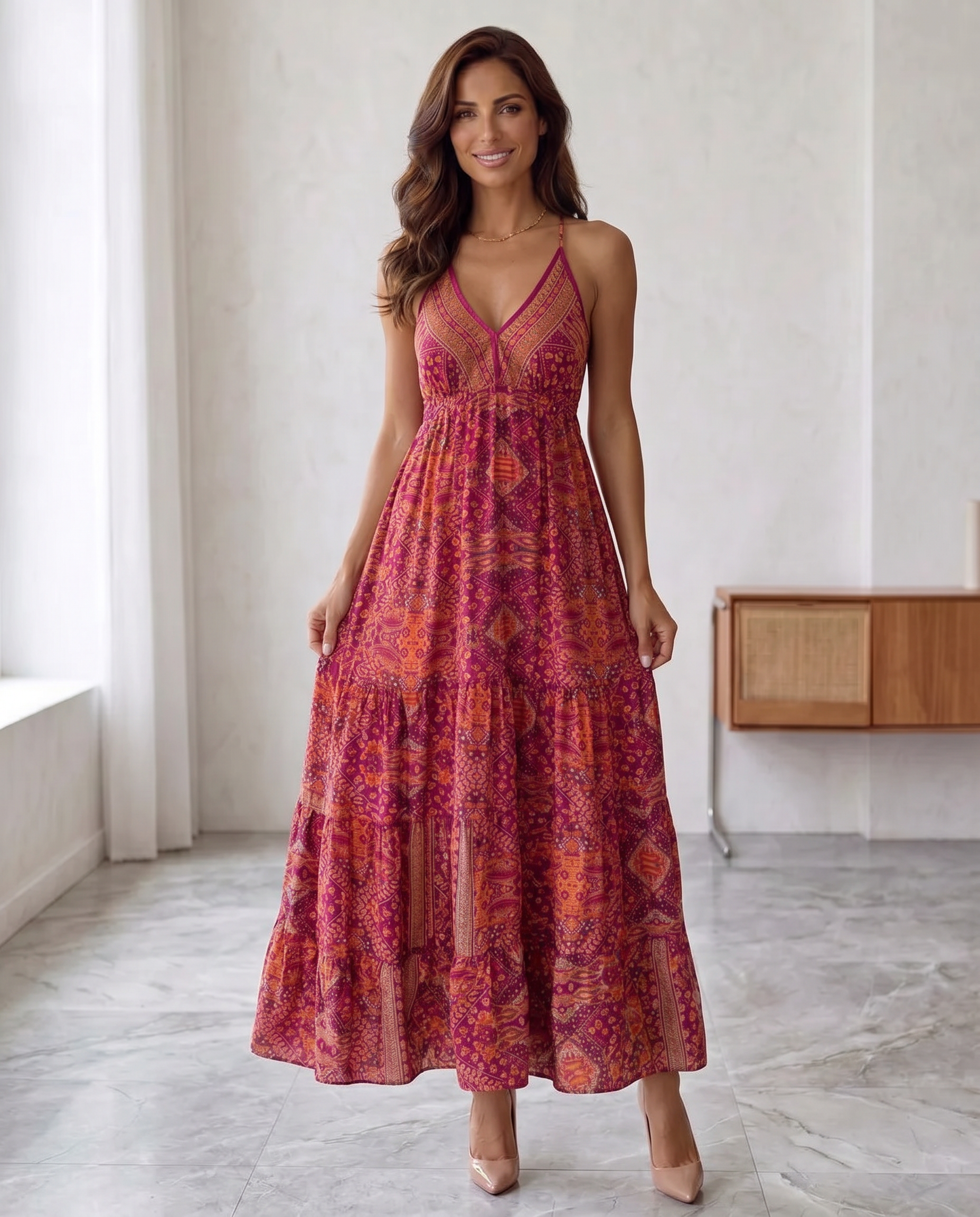 Fuego Andaluz - vestido longo boêmio