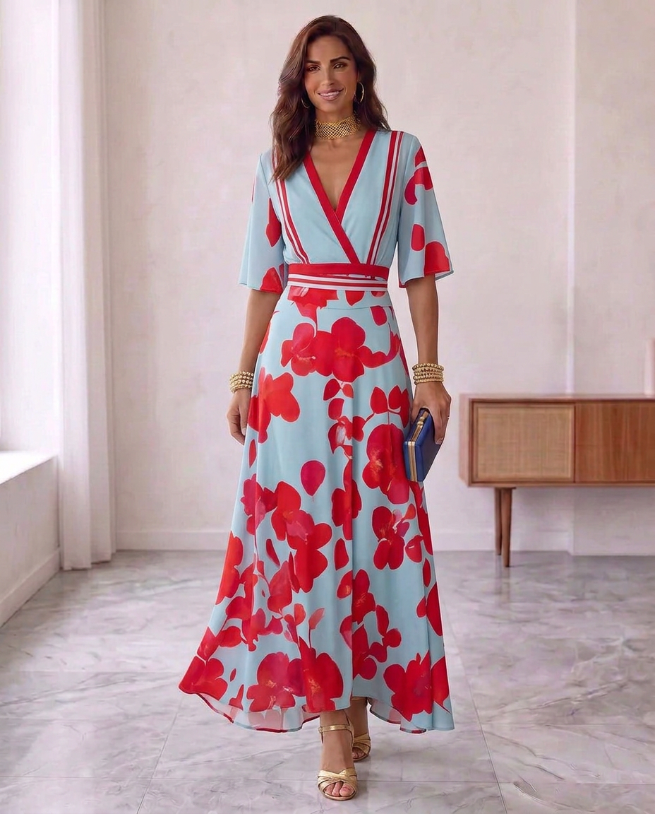 Mireya - vestido elegante con escote profundo