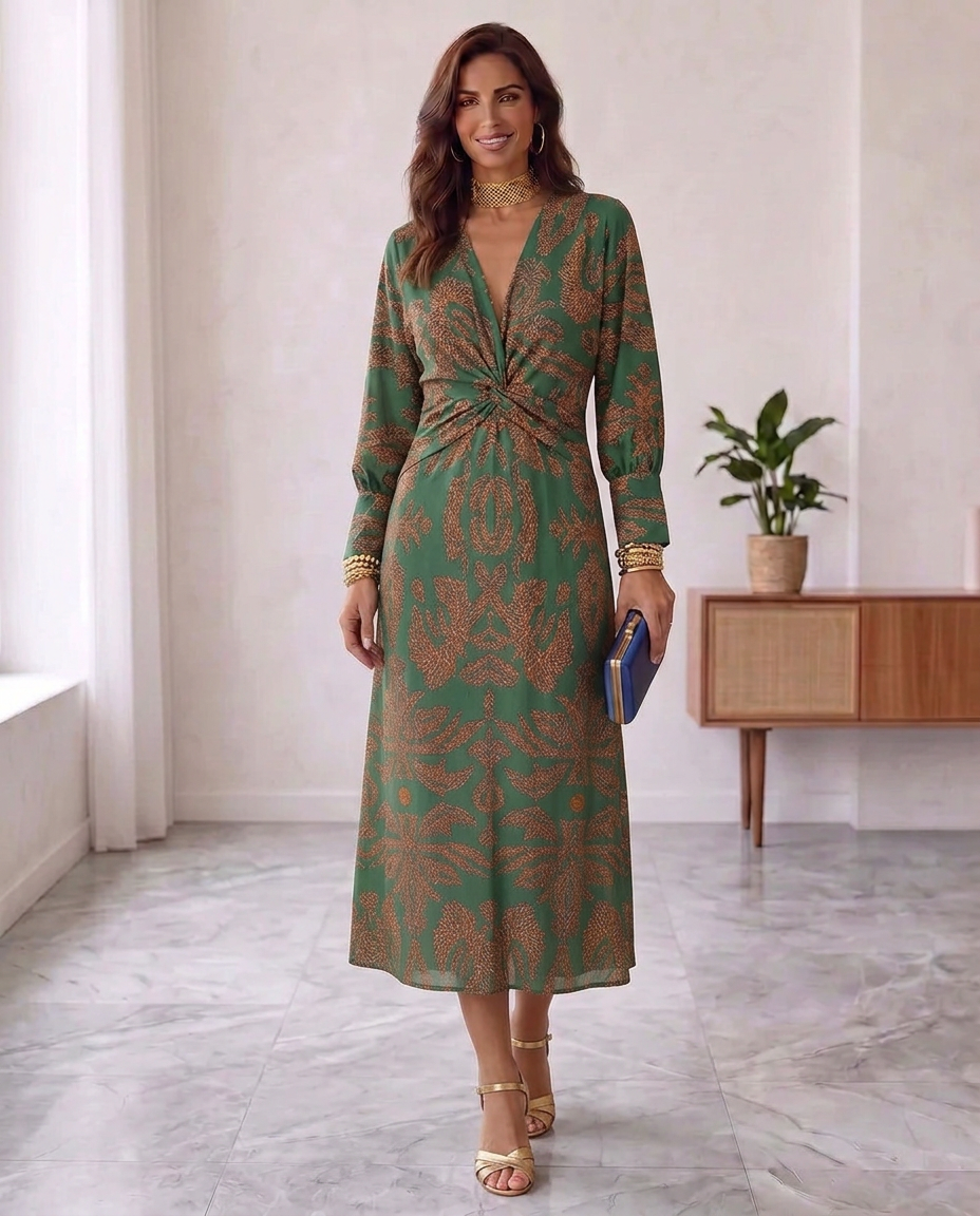 Vera Élégance™ - vestido midi con encanto exclusivo