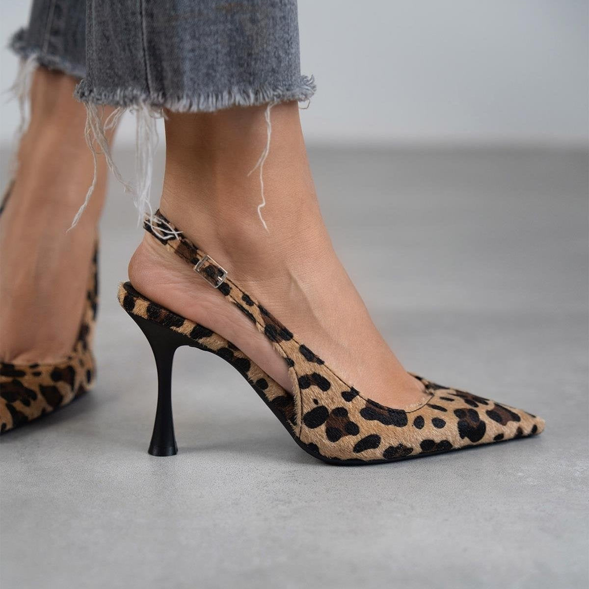Isabella - tacones con estampado animal