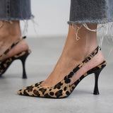 Isabella - tacones con estampado animal