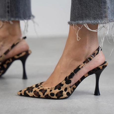 Isabella - tacones con estampado animal