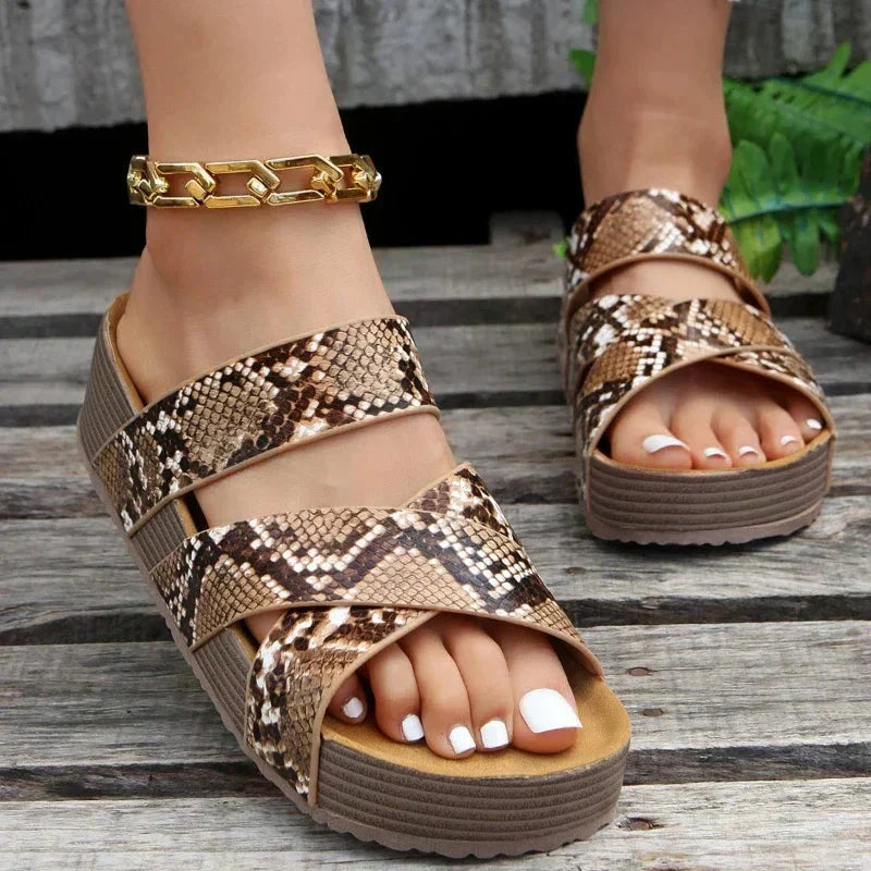 Terra Flex - sandalias de cuero con pisada estable
