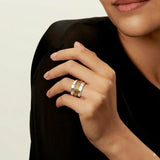 Eloísa - anillo de línea entrelazada